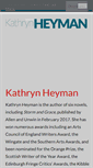 Mobile Screenshot of kathrynheyman.com
