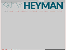 Tablet Screenshot of kathrynheyman.com